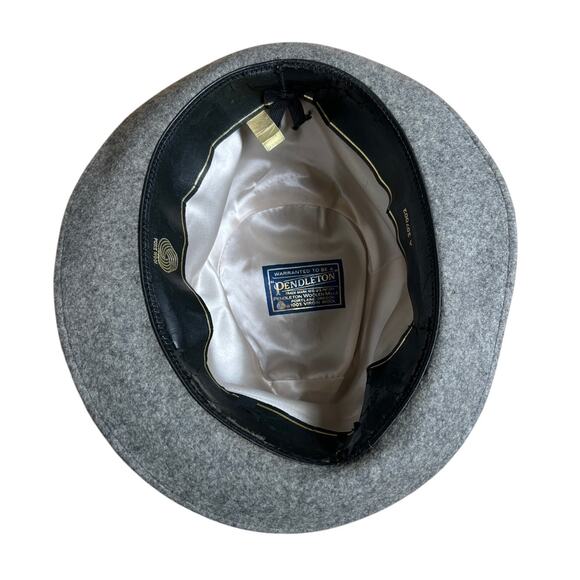 Vintage Pendleton Gray Fedora Wool Hat - Picture 4 of 8